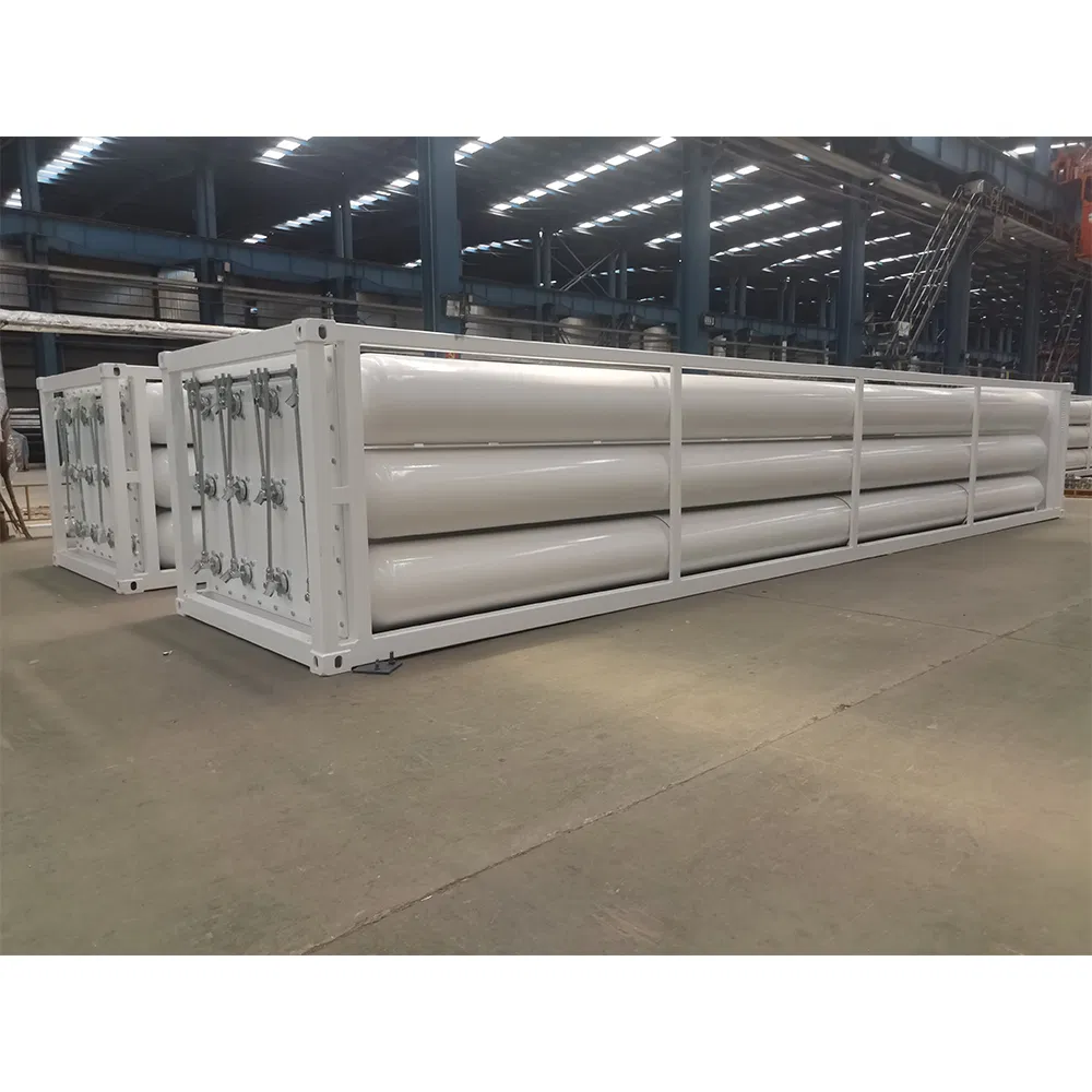 CNG Tubes Hydrogen Helium Storage Multi-Modal Transport ISO Tank Container Cylinder Tubes