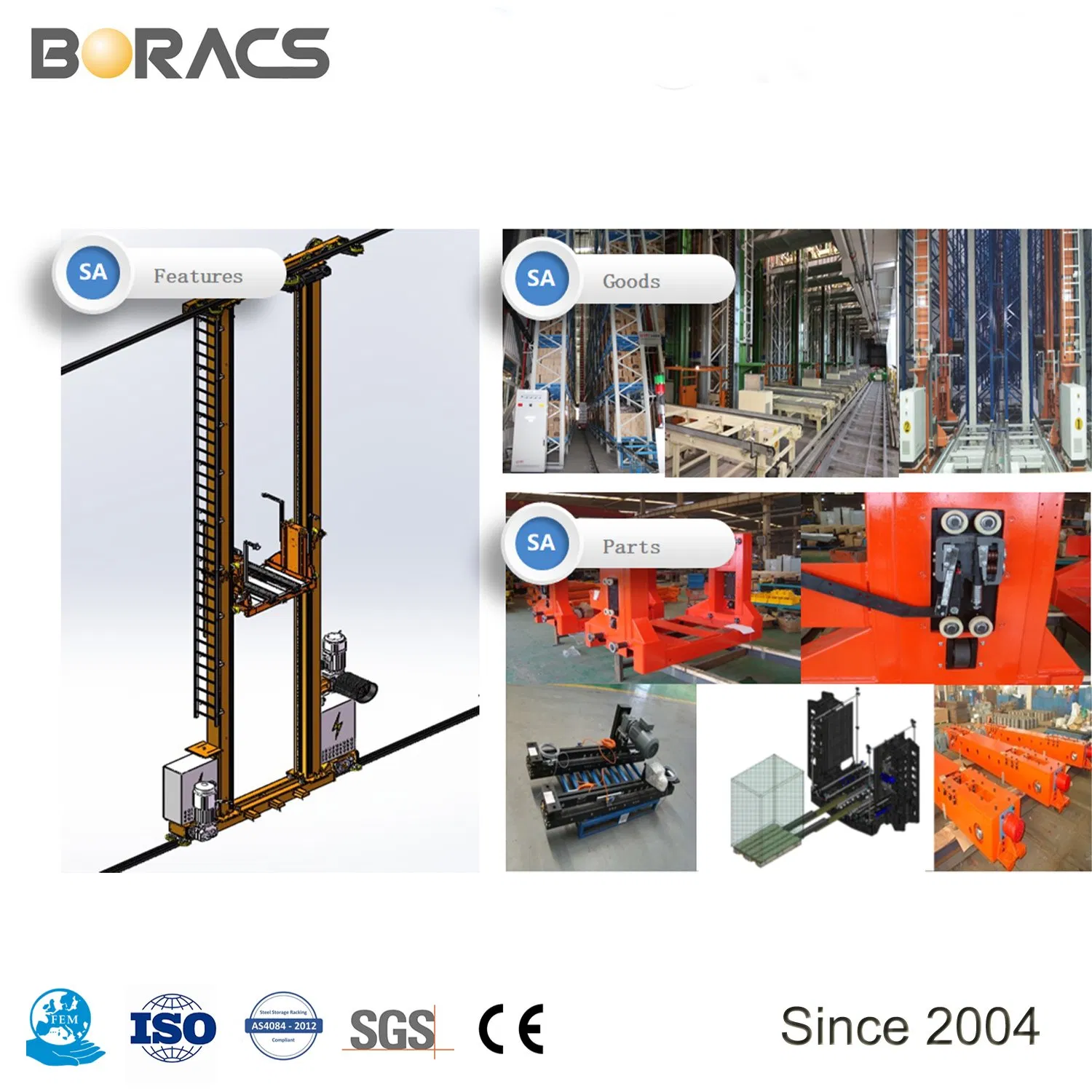 Automated Racking Storage High Density Warehouse Automated Racking Systems Automatic Storage Retrieval System