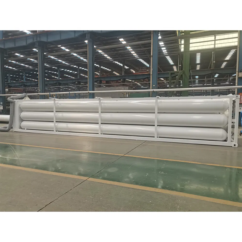 CNG Tubes Hydrogen Helium Storage Multi-Modal Transport ISO Tank Container Cylinder Tubes