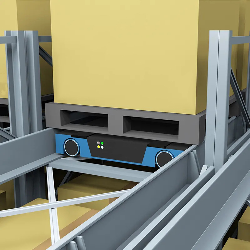 Intelligent Automatic Storage and Retrieval System for Steel Automated Warehouse Storage Racking with Agv