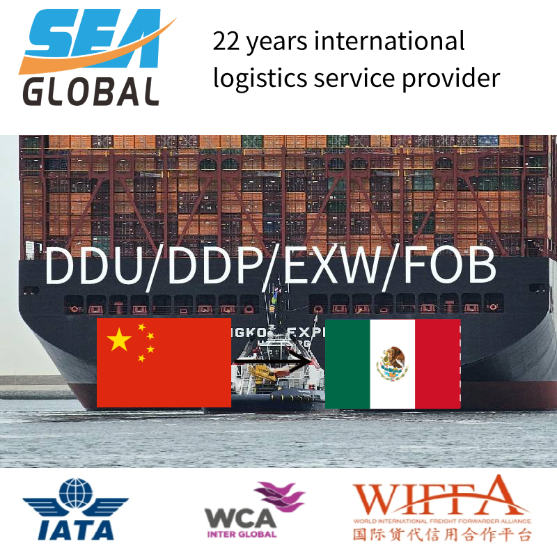 Freight Forwarder Container Shipping China to USA Canada Mexico EXW Fob DDU DDP Logistics Agent