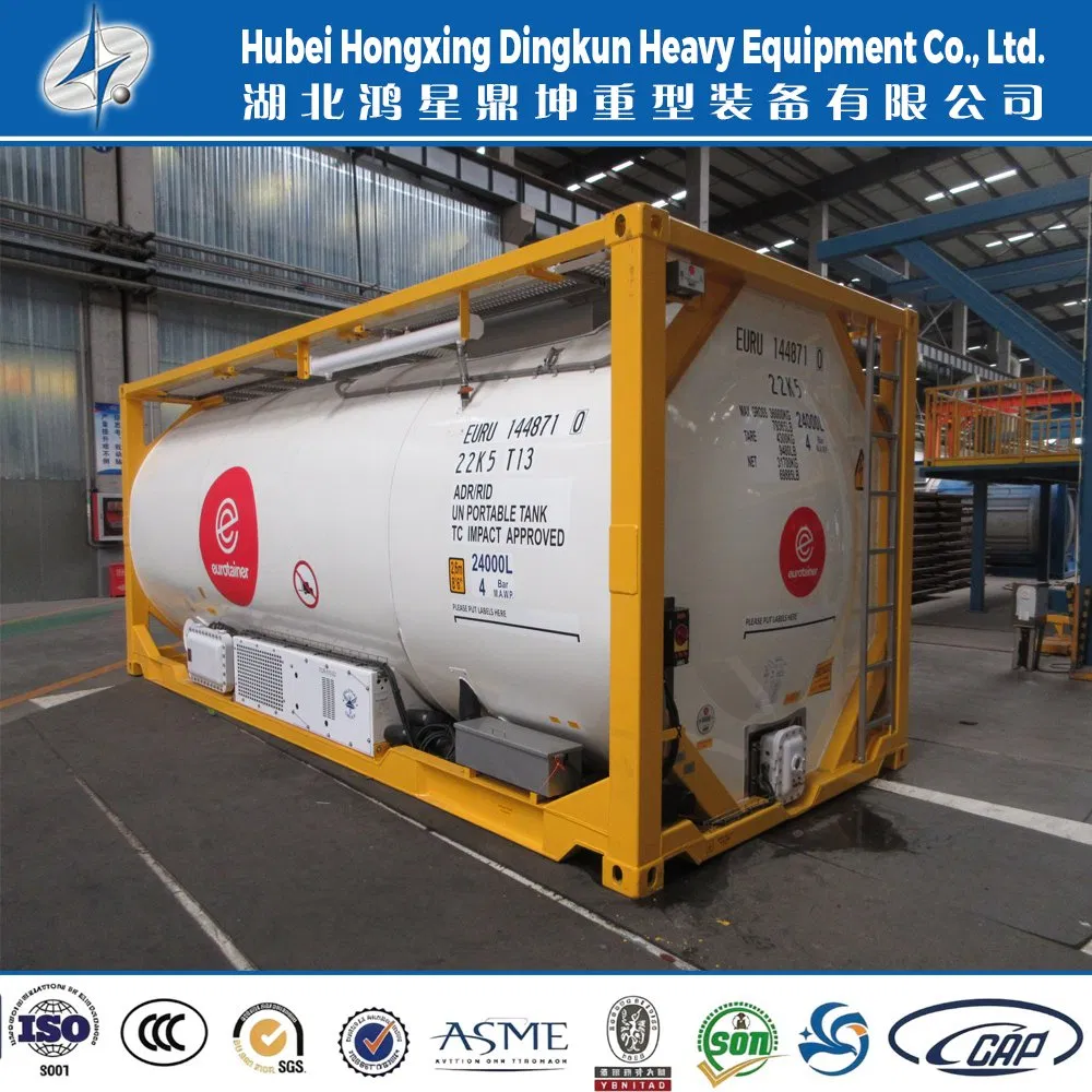 ASME ISO T50 20FT LPG ISO Tank Container Un1075 for Sea Road Rail Multi-Modal Transport