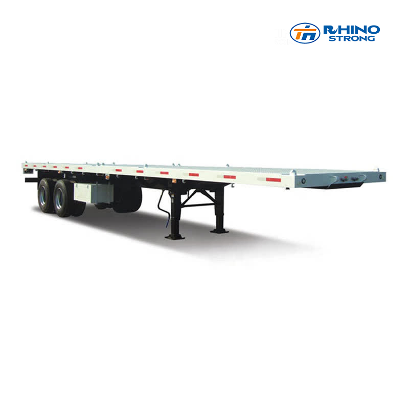 Best Seller 3/ 4 Axles 40FT 45FT Container Flat Bed Deck Flatbed Semi Trailer Container Flatbed Truck Trailer for Sale