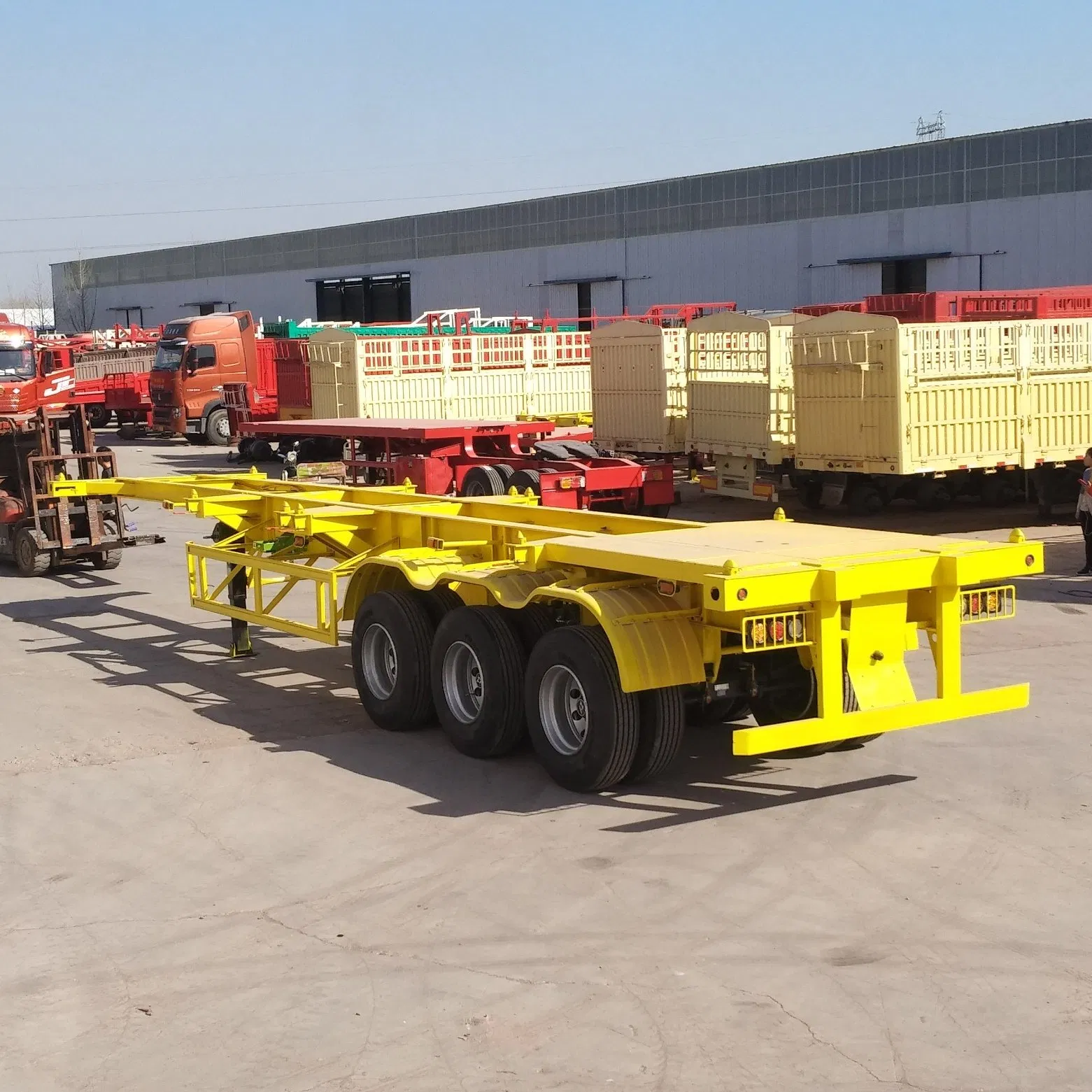 2 Axle 3 Axles 40 60 Tons 20 Feet 40 FT Terminal Skeleton Semi Trailer