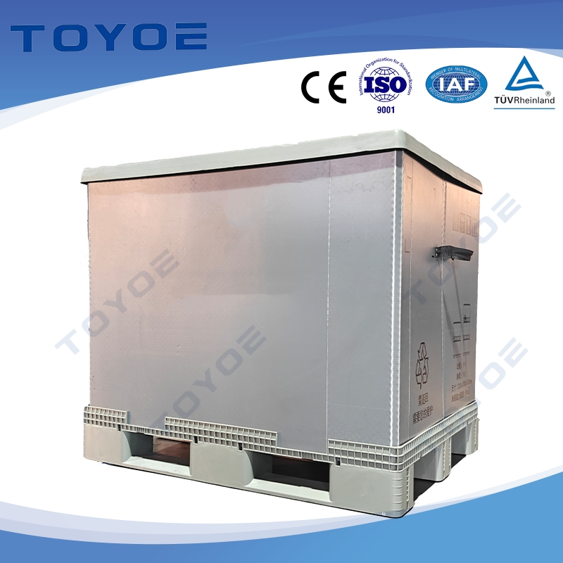 Last-Mile Delivery Storage Bin HDPE Pallets Storage Box with Integrated Parcel Lockers and Qr Code Access