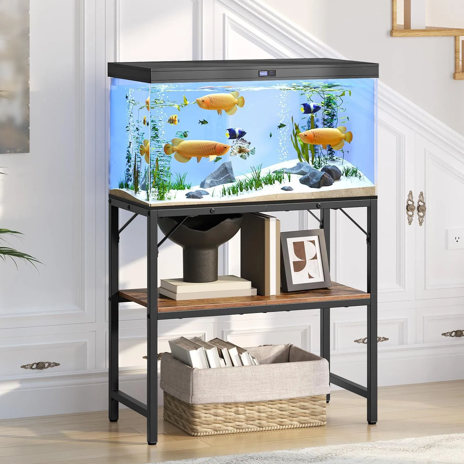 American Living Room Corridor Three-Story Small Apartment Storage Fish Tank Box
