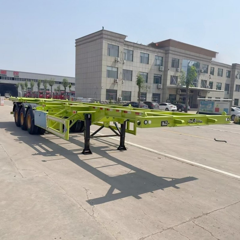 2 Axle 3 Axles 40 60 Tons 20 Feet 40 FT Terminal Skeleton Semi Trailer
