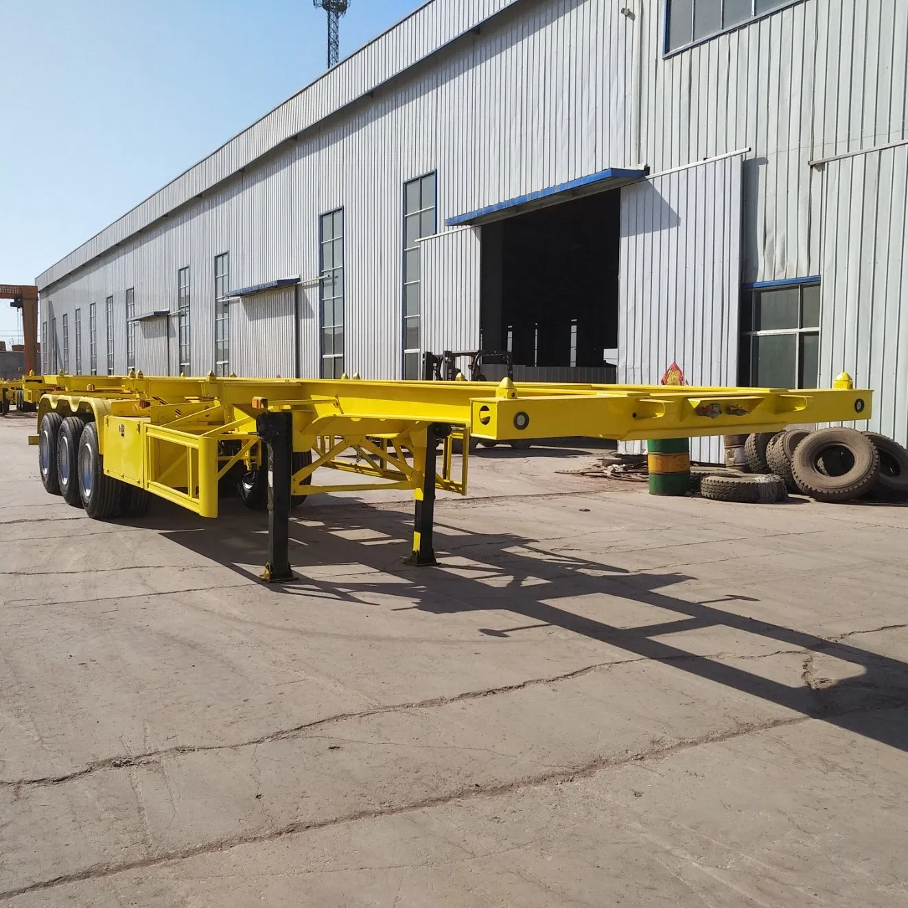 2 Axle 3 Axles 40 60 Tons 20 Feet 40 FT Terminal Skeleton Semi Trailer