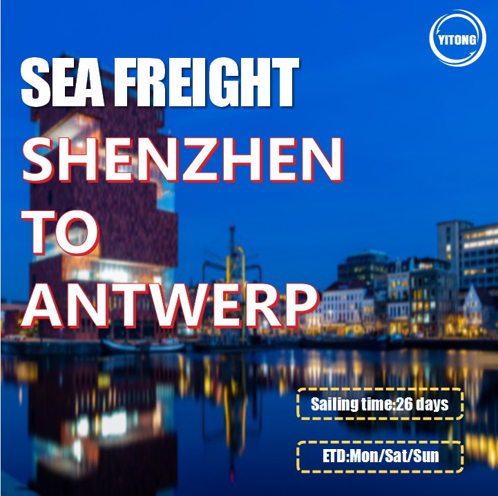 Sea Freight Tracking From Guangzhou to Antwerp Belgium