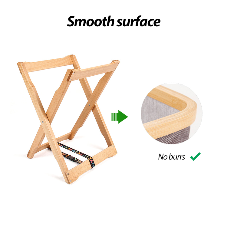 New Outdoor Furniture Picnic Camping Wooden Basket Portable Collapsible Storage Organizer