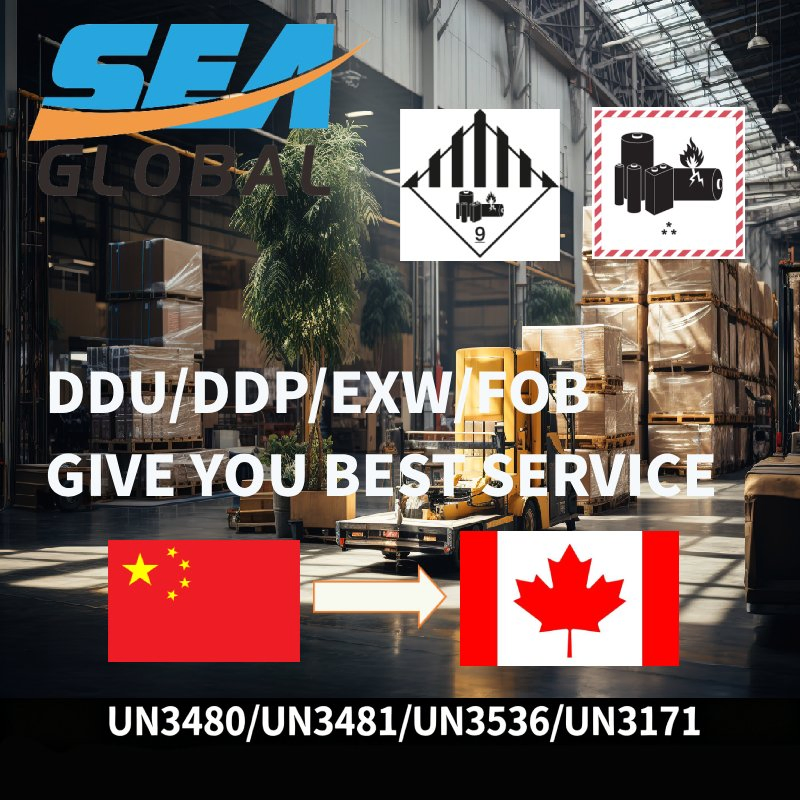 Dangerous Cargo Battery Air Freight Shipping Logistics Forwarder to Canada