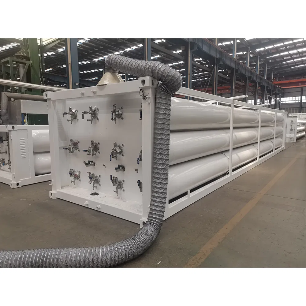 CNG Tubes Hydrogen Helium Storage Multi-Modal Transport ISO Tank Container Cylinder Tubes