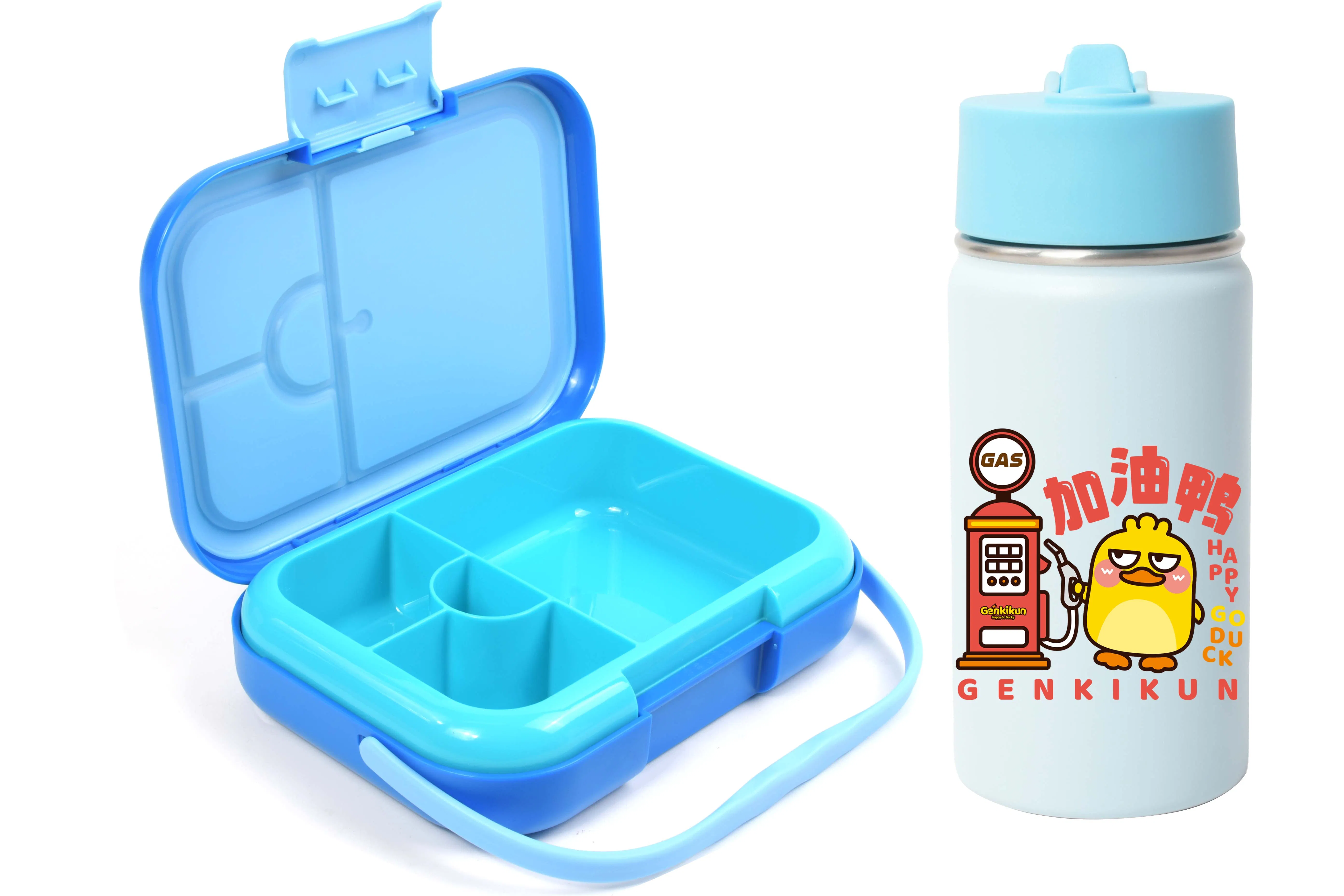 Aohea OEM ODM Obm Portable Lunch Box with Ice Packmeal Prep Glass Containers with Airtight Snaplock Lids 3 Pack 3 Compartment 380ml 33oz Bpafree Meal Prep