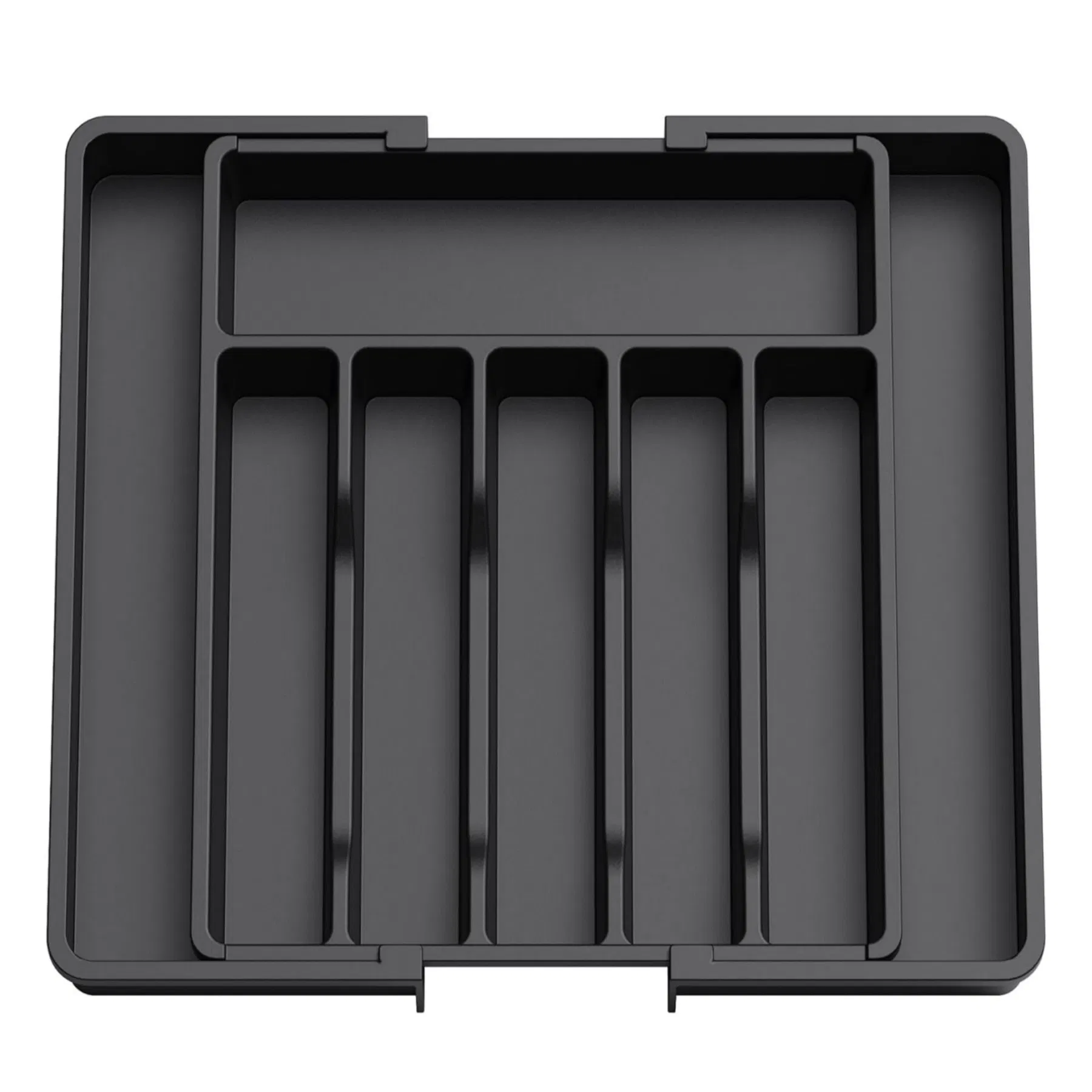 Kitchen Drawer Organizer Expandable Plastic Storage for Spoons Forks Knives