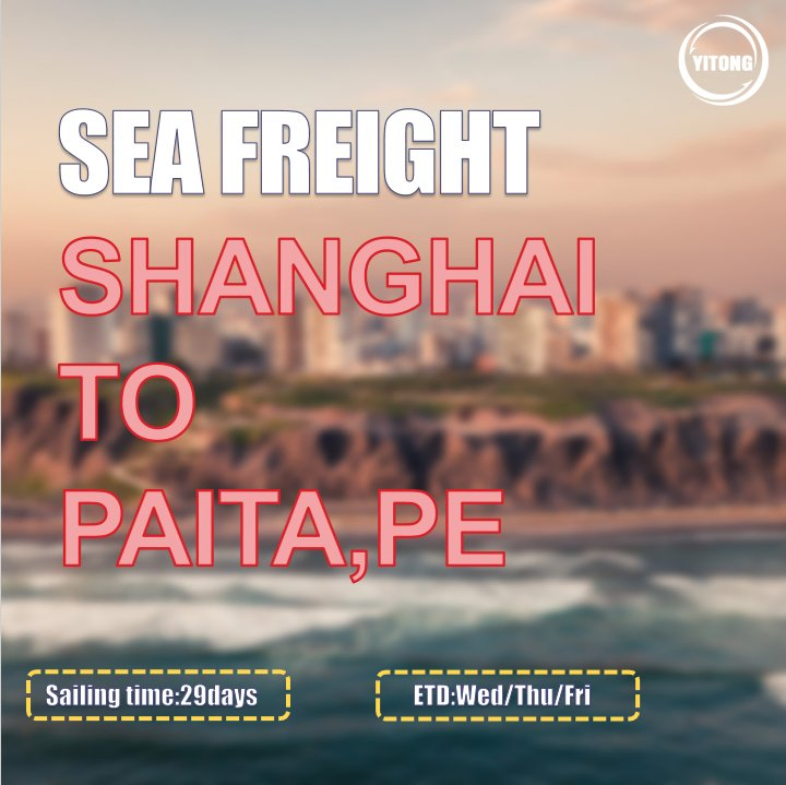 Sea Freight Tracking From Shanghai to Paita Peru