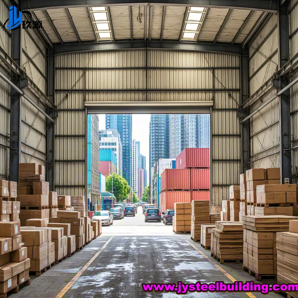 Portal Frame Heavy Duty Steel Structure Warehouse High Load Bearing Capacity Extra Long Service Life Custom Sizes &amp; Layouts Large Logistics Center