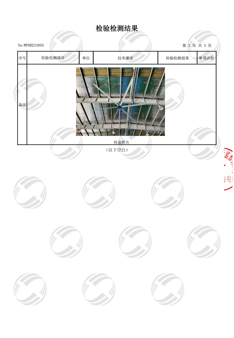 Liangzhi Electrical CE certification for HVLS fan products