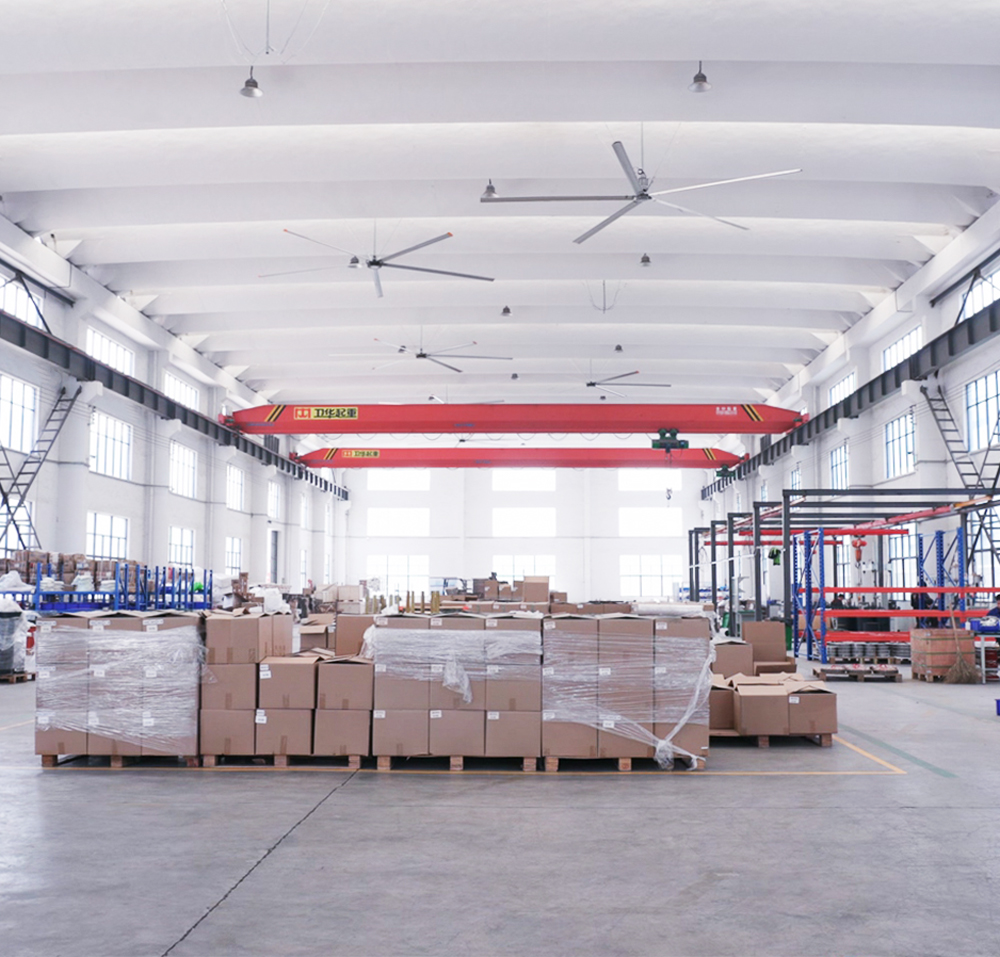 Liangzhi Electrical HVLS fan factory production floor permanent magnet motor manufacturing