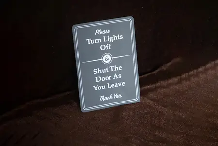 ABS Dual Color Board category - engraved signage and industrial labels
