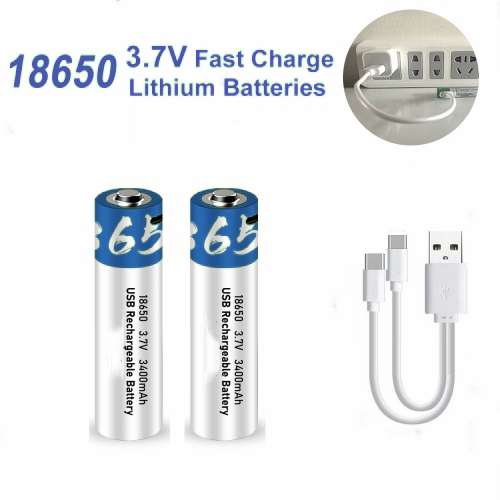 China lithium rechargeable battery 18650 3.7V 1000mAh / 2000mAh with Type-C Factory, Products