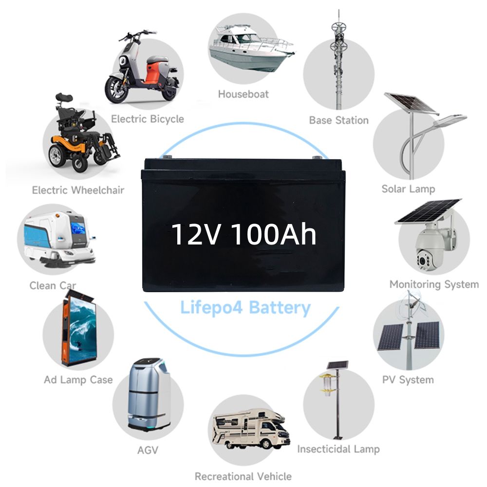 12V 100Ah Lithium Battery View 1