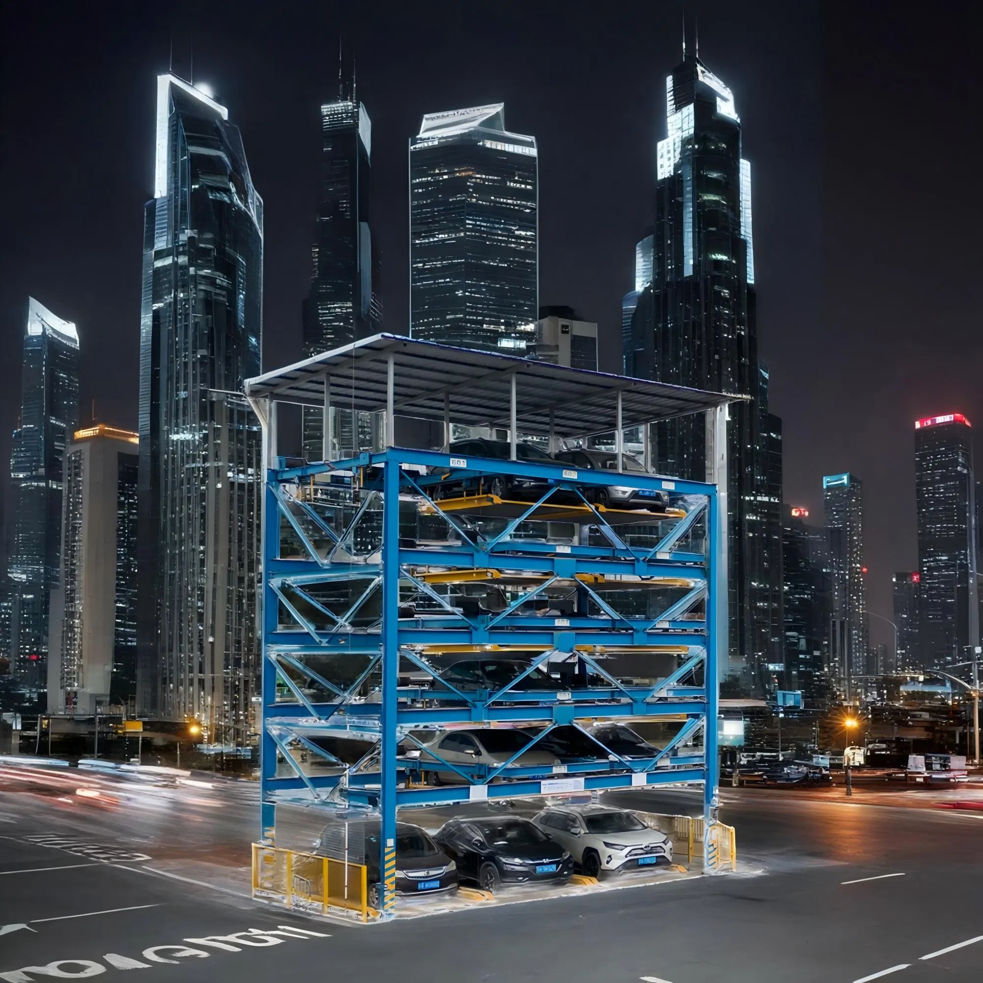 Automated Parking Garage Multiple Floor Elevating Parking Equipment with Quasi Unmanned Operation