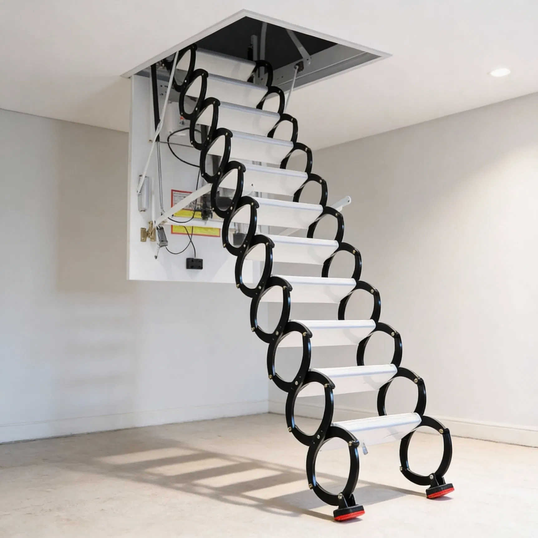 Electric Telescopic Stair System for Easy Attic Access