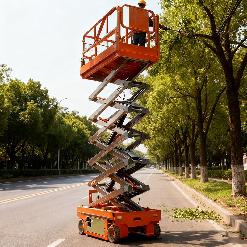Electric Scissor Lift: Robust Mobile Aerial Work Platform Solution