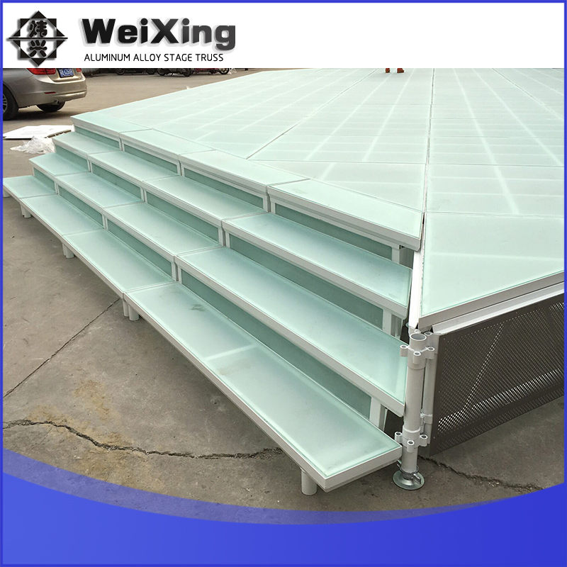 Premium Lightweight Aluminum Event Stage with Easy Access Steps