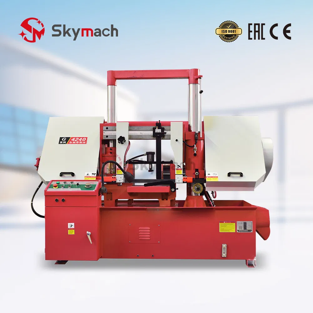 Gh4240 Metal Band Saw Machine with Tilting Table Contour Cutting Capacity for Maintenance Shops, Toolrooms, and Educational Facilities.