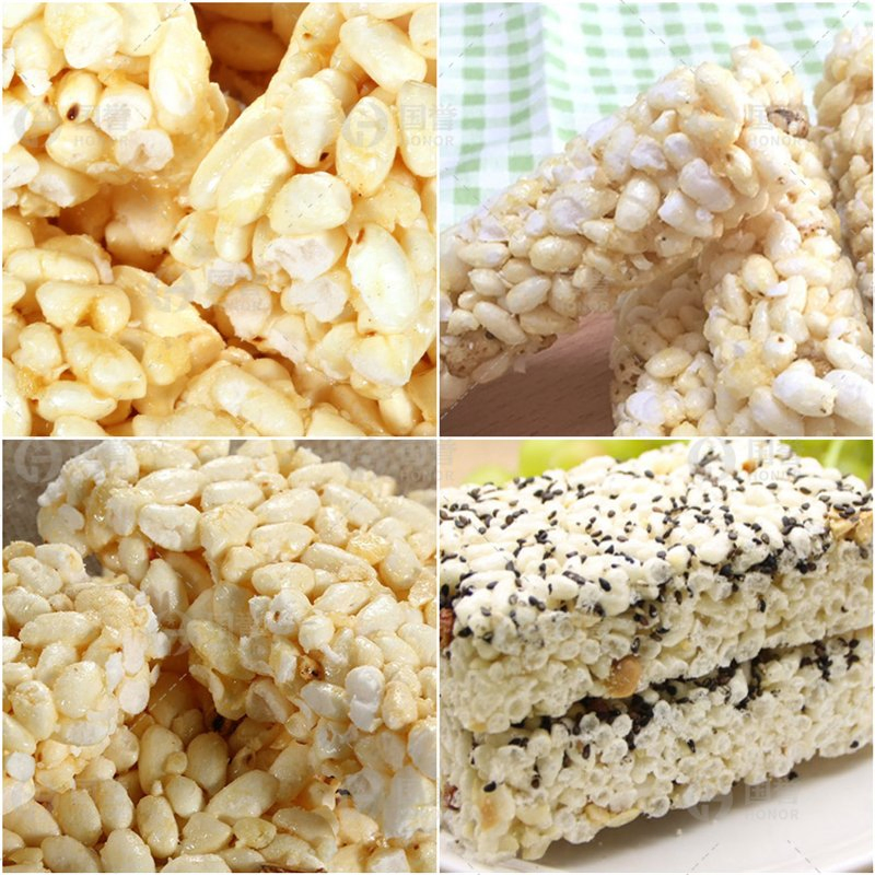 New Products Hot Selling Low Price Popped Rice Forming Facility for Sale/ Customizable Cereal Bar Production Equipment