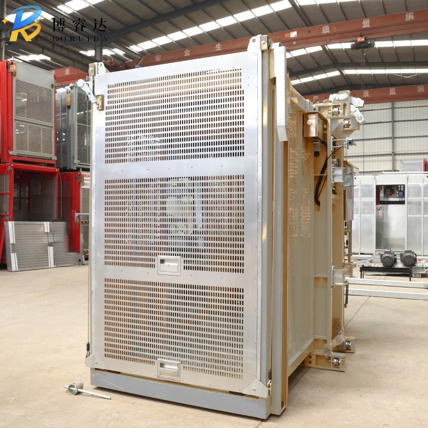 Twin Cage Construction Site Elevator 0-60 M/Min Sc200/200 2 Ton Lifting Equipment