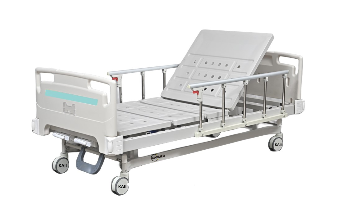 Medical Equipment: Three-Crank Hospital Bed for Patients with Adjustable Functions