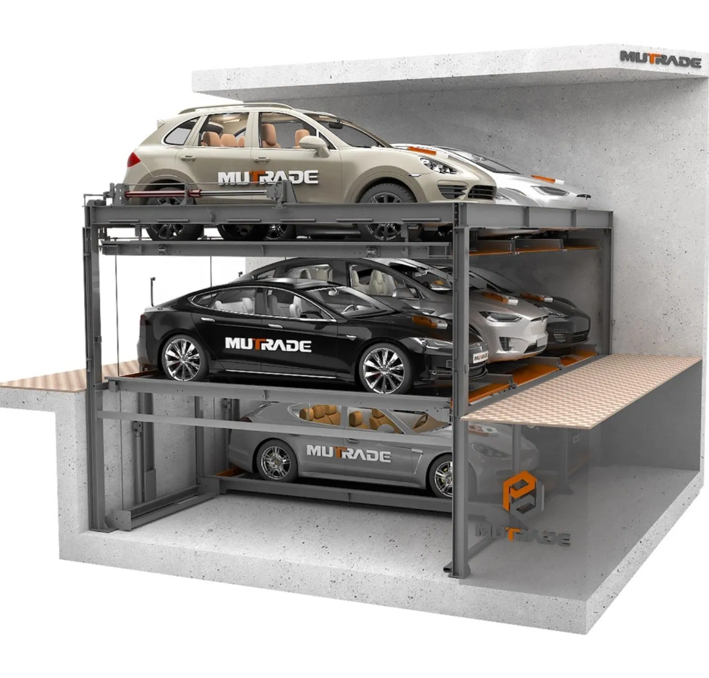 Underground Pit Car Parking System Solutions with CE