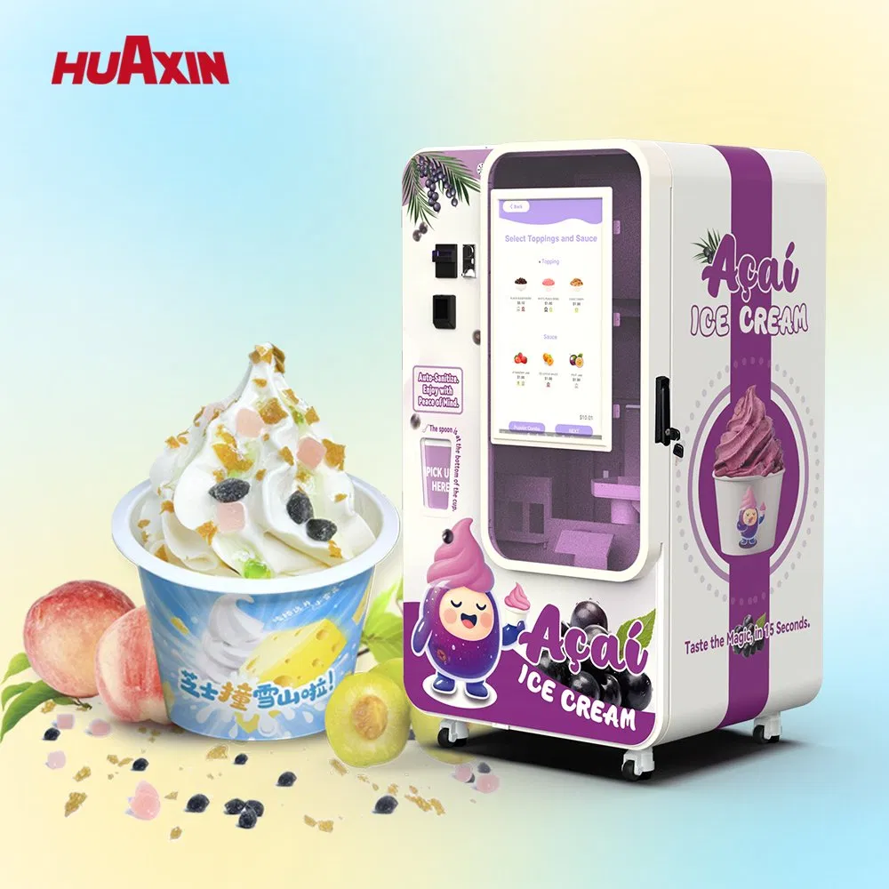 Compact Wall-Mount Ice Cream Vending Machine with Rear Service Access for Small Clinics