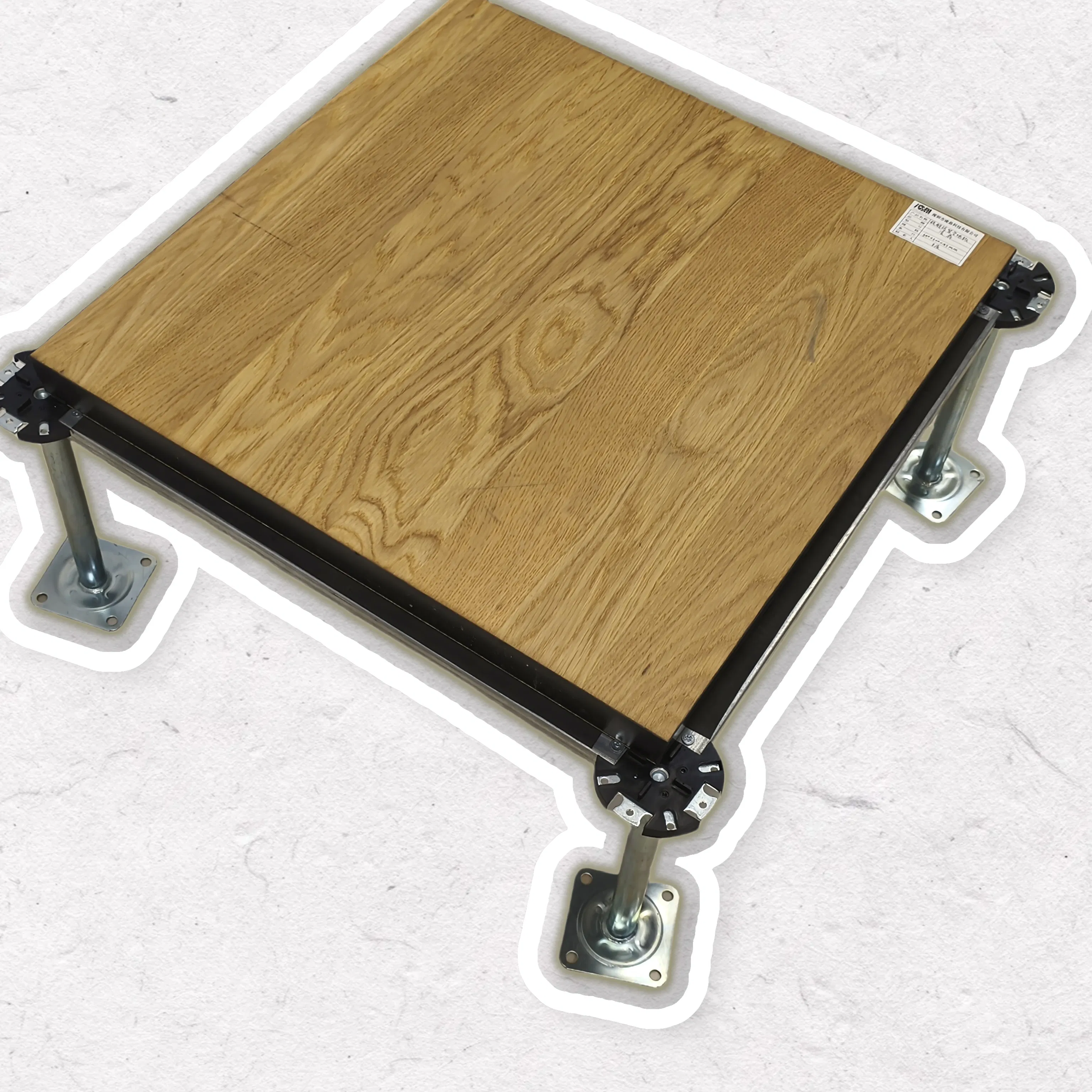 Lingding Rubber-Coated HDF Raised Floor System for Enhanced Durability and Safety