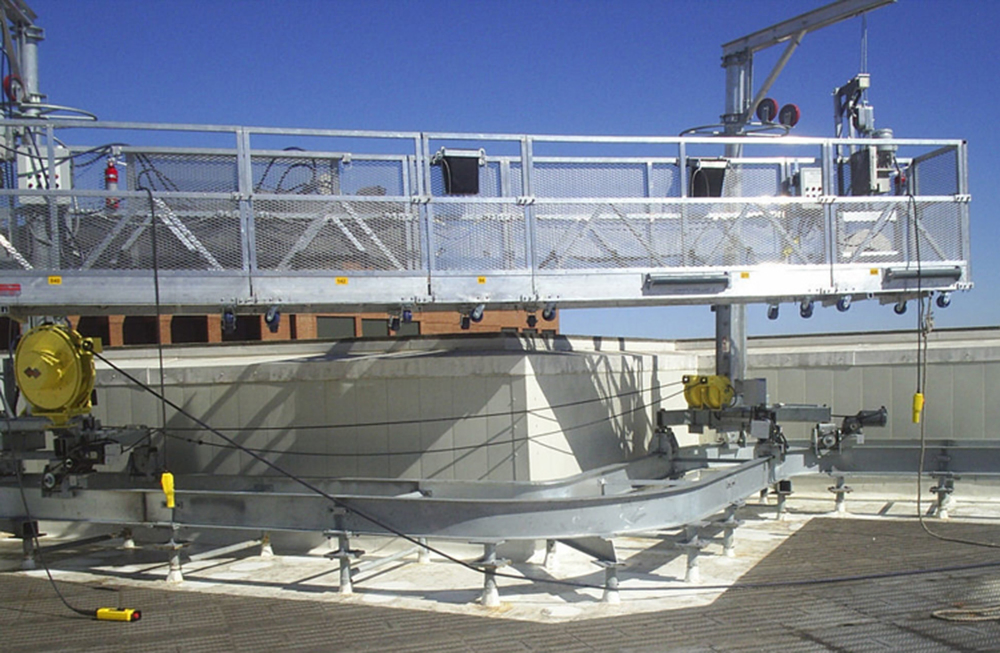 Slab Installation Davit Arm with Gondola System Bmu Facade Cleaning System