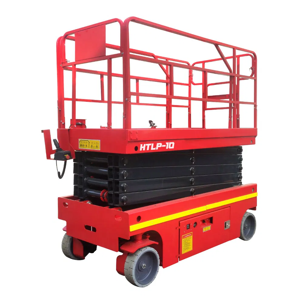High-Altitude Mobile Hydraulic Battery Scissor Lift Jack Price Scissor Lift 4 M~14 M Elevated Work Platform