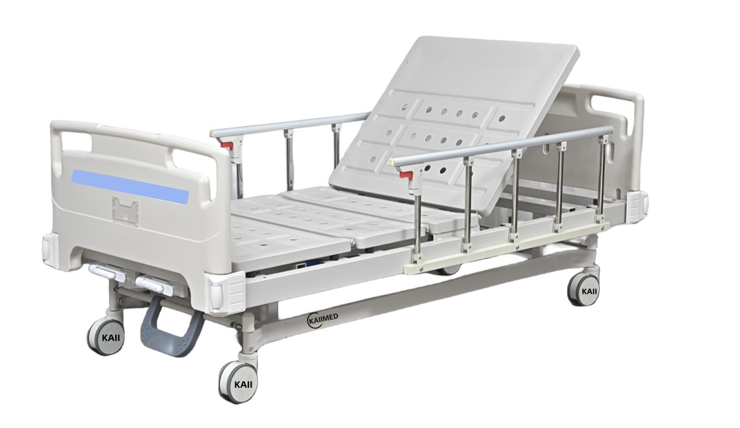 Medical Equipment: Three-Crank Hospital Bed for Patients with Adjustable Functions