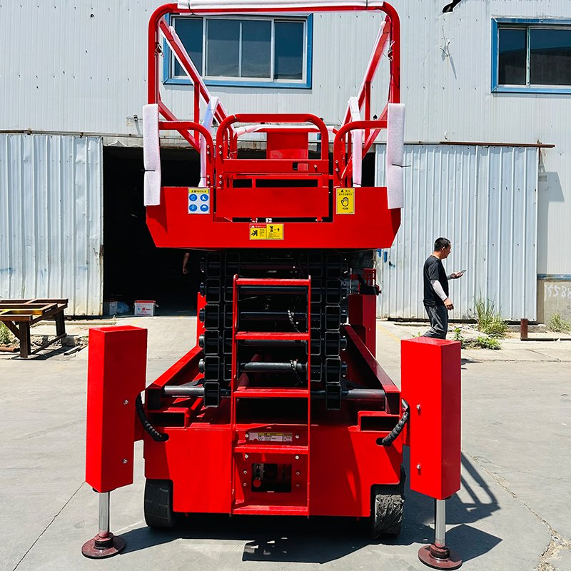 300 500 Kg Full Electric Mobile Folded Platform Portable Hydraulic Scissor Lifting Equipment for Narrow Space