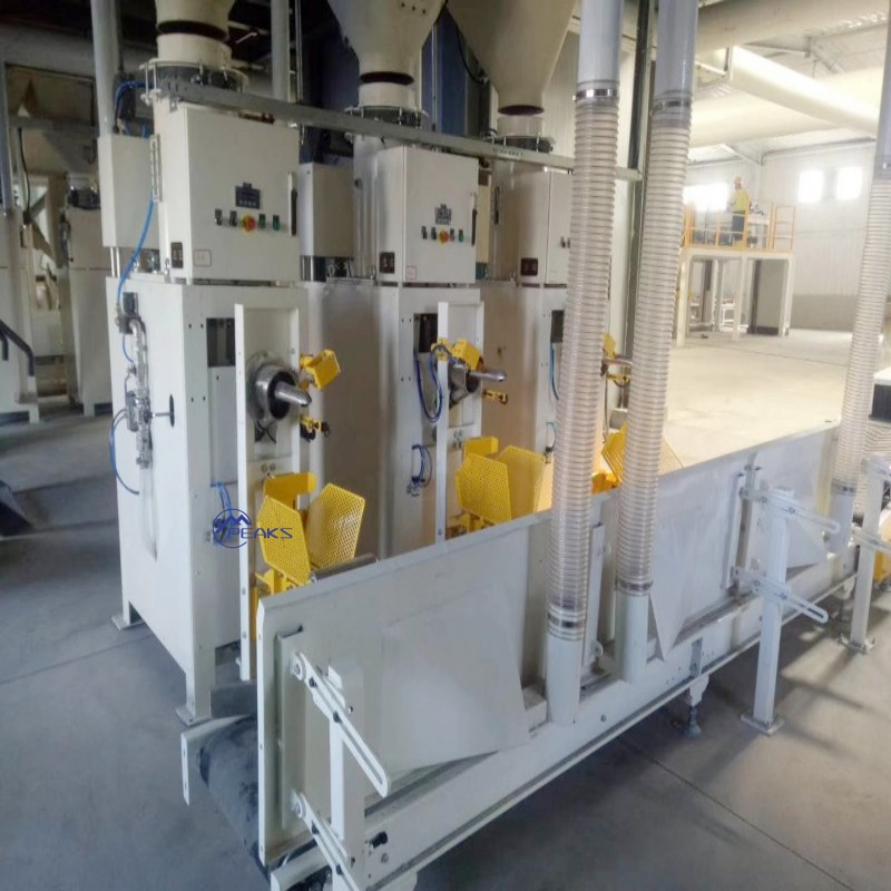 High Accuracy Semi-Automatic Seed 25kg Valve Bag Filler Touch Screen Control Packing Equipment