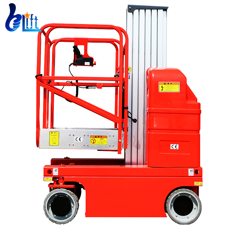 Sky Lift Self Propelled Single Mast Aluminum Work Platform Lifting Equipment