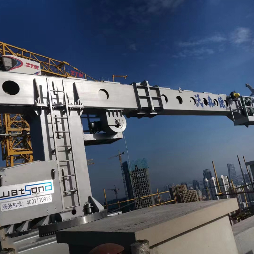 Telescopic Boom/Worthy Building Maintenance System Window Cleaning for High Rise Roof Track