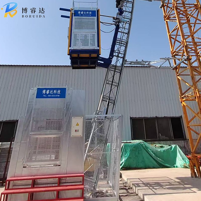Stable and Secure Construction Site Elevator 0-50 M/Min Sc200/200 2 Ton Lifting Equipment