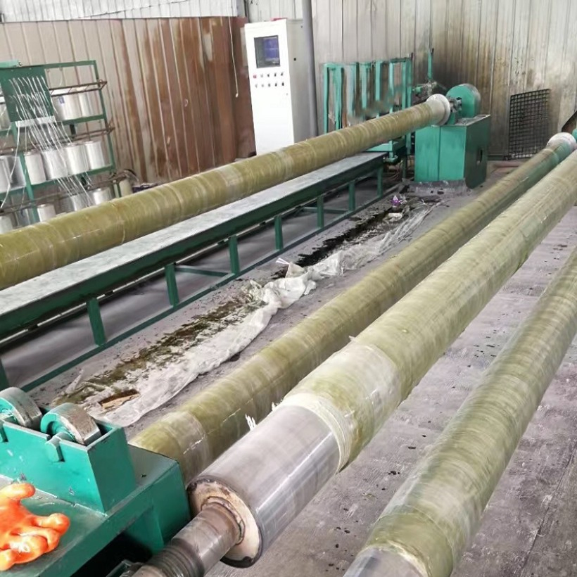 Filament Winding Equipment -Production of High-Strength FRP GRP Pole for Public Facility