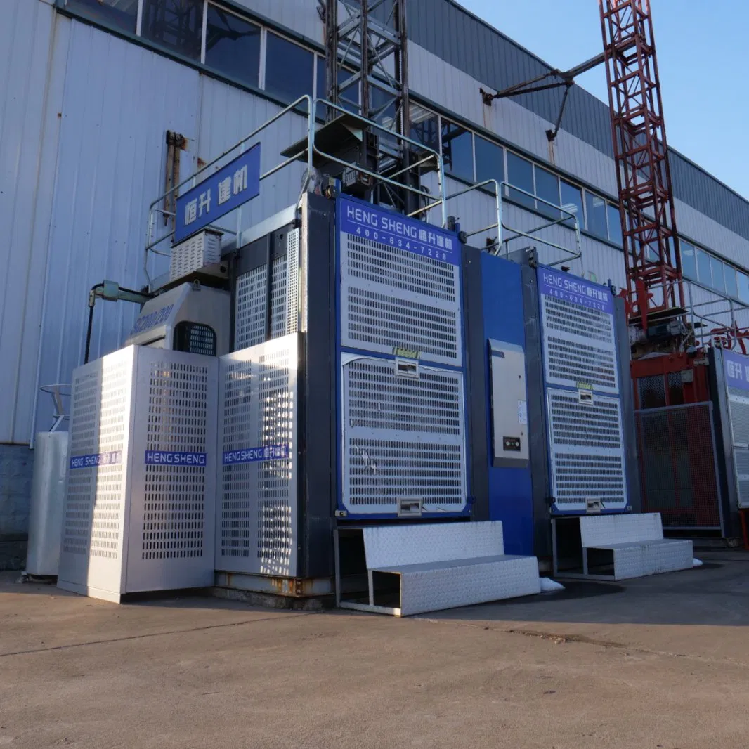 High-Stability Construction Site Elevator 0-50 M/Min Sc200/200 2 Ton Lifting Equipment