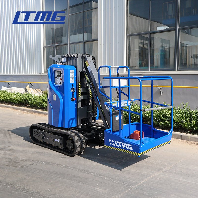 Work Platform Crawler Track Boom Lift Crawler Vertical Mast Lift for Warehouse Maintenance Work