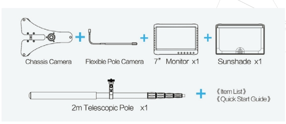 Handheld Under Vehicle Inspection Camera