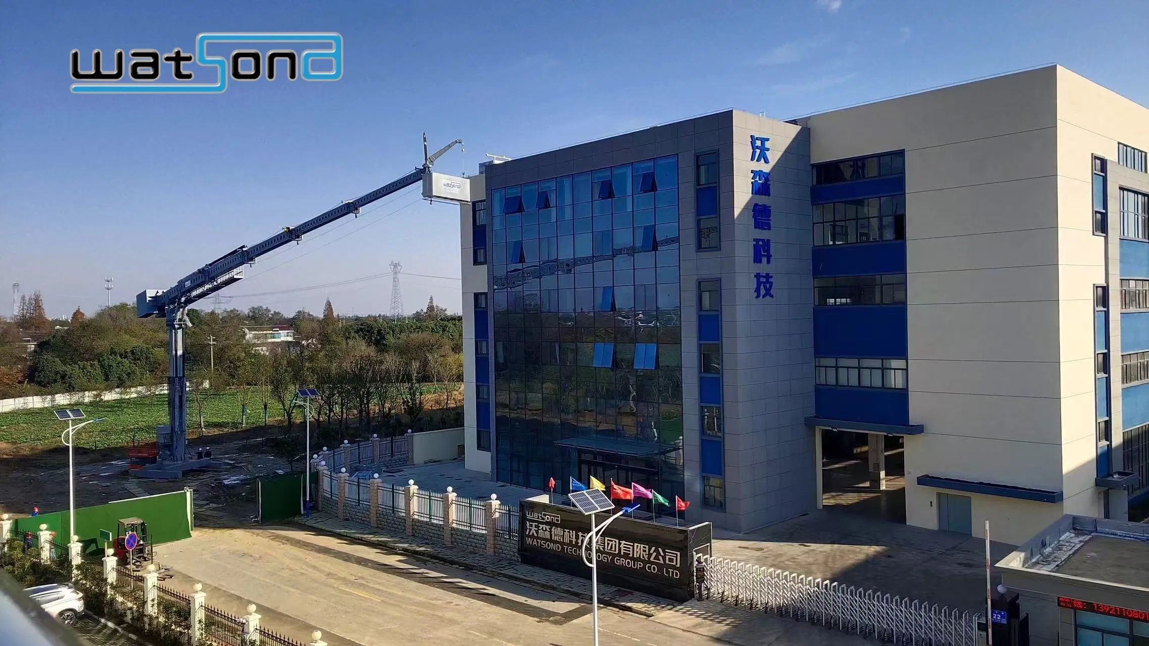 Watsond Cleaning System Building Construction Maintenance with Safety Features/Customized Bmu