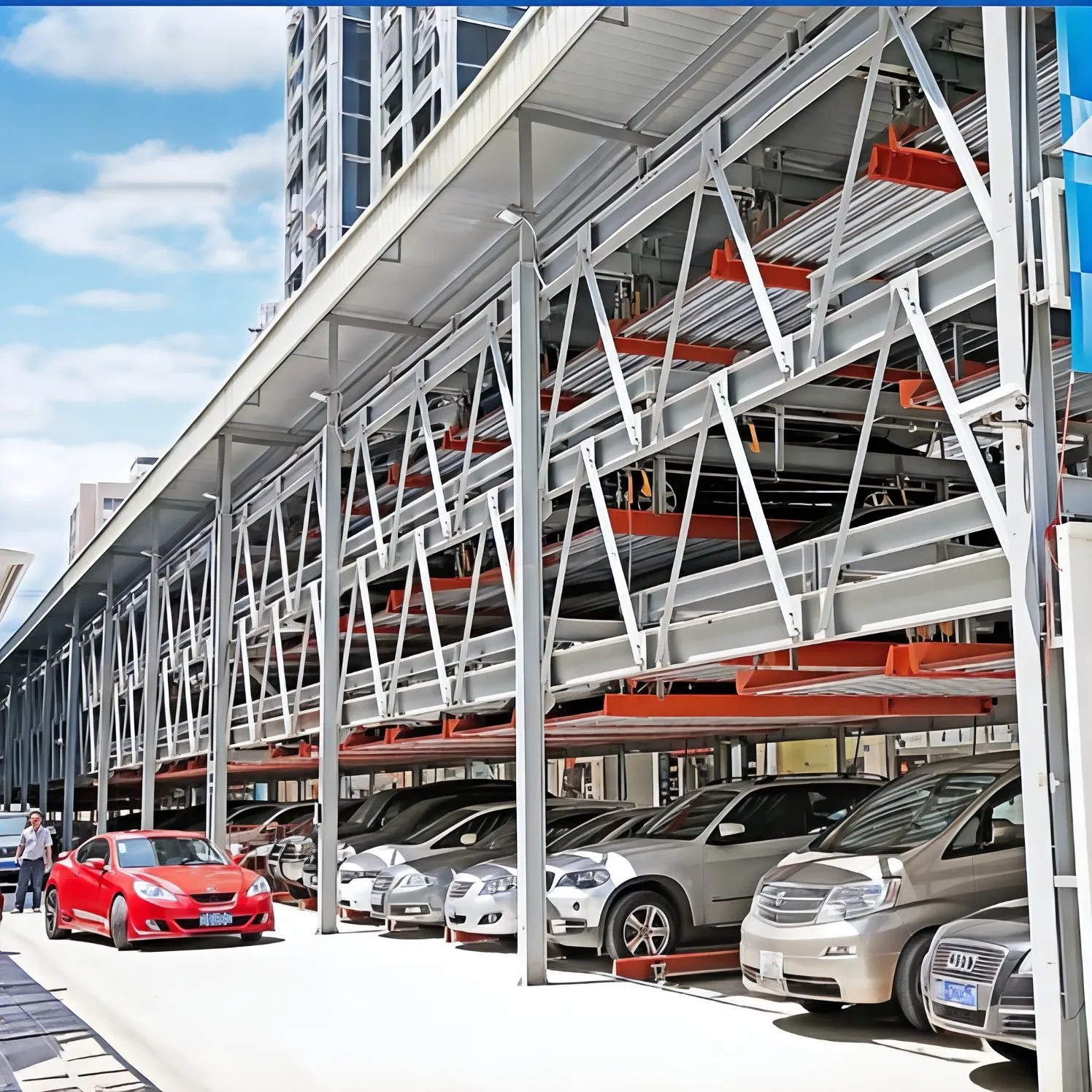 6 Floor Sedan SUV Smart Psh Puzzle Parking System